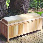 Cedar Storage Bench