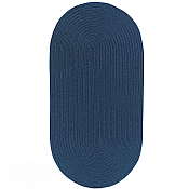 Woodrun Navy Oval Rug - 11ft 4in by 14ft 4in
