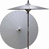 7ft Oriental Umbrella- Solid White