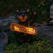 Welcome Bear Solar Accent Light - 3569ARM1