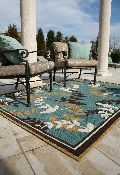 Outdoor Rugs made with DuraCord - Wandering Vine Spruce