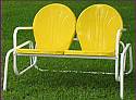 Metal Lawn & Patio Double Glider - 1950fts Style