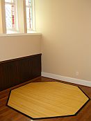 Bamboo Rug -  Contemporary Blonde 7ft Octagon