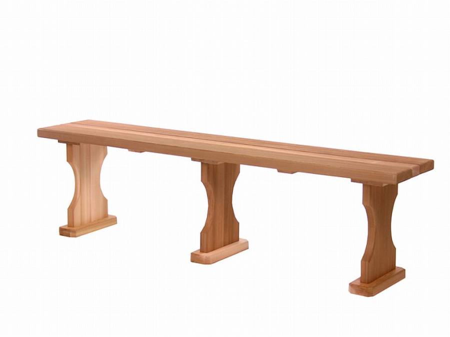 6 Foot Cedar Bench