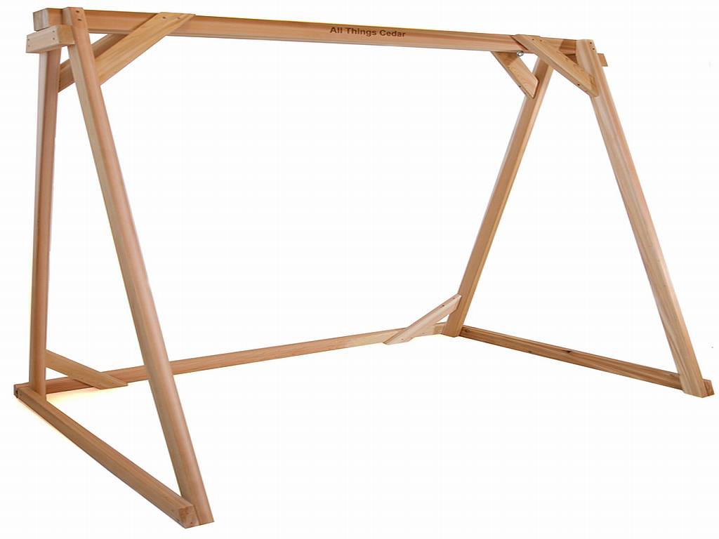 cedar swing a frame classic wooden swing frame tweet