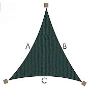 Equilateral Triangle Shade Sail 12 ft