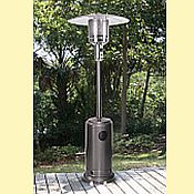 Garden Sun Patio Heater / Hammered Steel