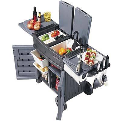 portable bbq station