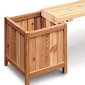 Cedar Planter Bench