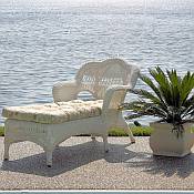 Sahara Resin Wicker Chaise Lounge