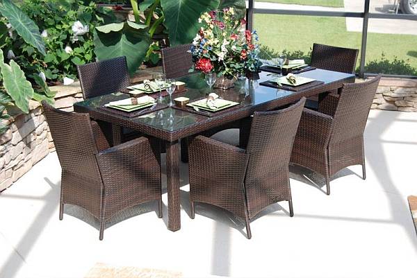 lantana 7 pc. resin wicker dining set - cil-7