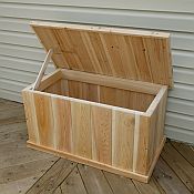 Cedar Deck Box Open