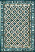 Al Fresco Outdoor Rug - Diamond - Turquoise