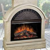Scottsdale Electric Fireplace with AM/FM Radio, CD Player and Speakers