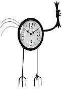 Chicken Design Outdoor Clock