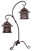 Freestanding Dual Square Candle Lantern