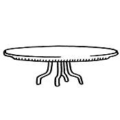 Multi Sized Oval Table Protective Cover