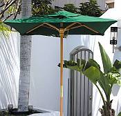 4.5 ft Huntington Series Wood Market Umbrella