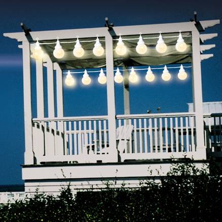 Outdoor String Lights for Gazebo, Pergola, Deck, or Patio