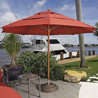 Augusta Commercial Fiberglass Ribbed Umbrellas