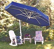 Eclipse White Frame Sidepost Umbrella