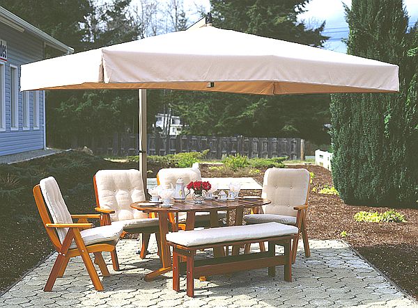 Offset Market & Patio Umbrella, R04, R-Series - Sidepost Umbrellas ...