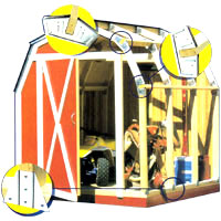 Quick Frame Storage Shed Kit 
Material List