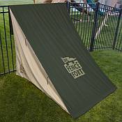 army green tan fabric