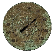 Weather Medallion-Verde Thermometer