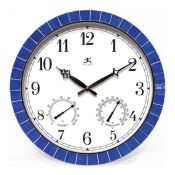 Blue Tile Indoor/Outdoor Clock