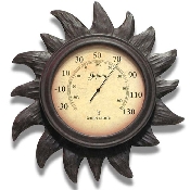 Sunny Day Thermometer-Rust