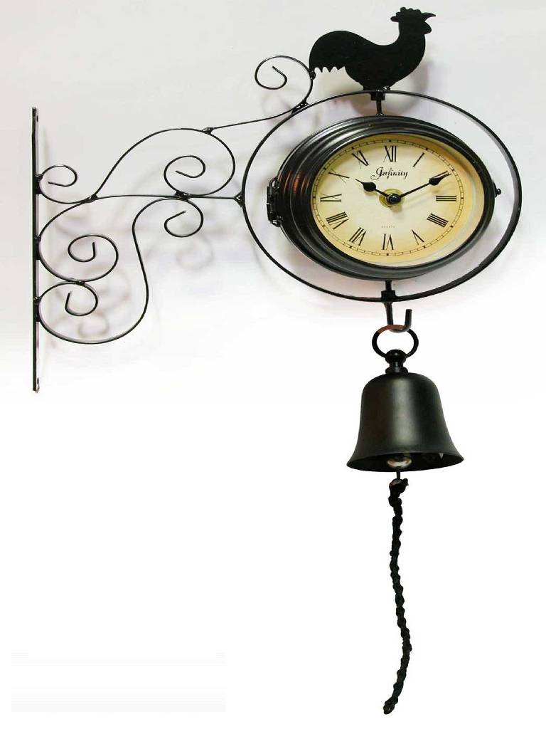 Two-Sided Outdoor Clock