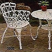 Aluminum Heart Design Patio Furniture