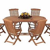 Veranda Outdoor Table Set with 6 Chairs
