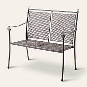 Excelsior Wrought Iron Two-Seat Bench
