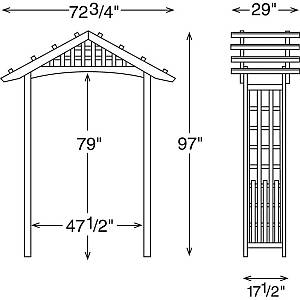 Nantucket Garden Arbor