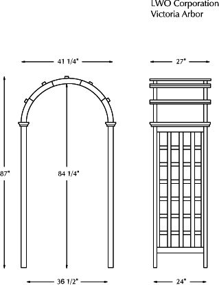 victoria garden arbor garden arbors and arches