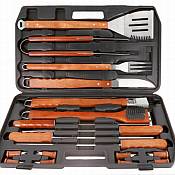 18 Pc Gourmet SS Grilling Tool Set