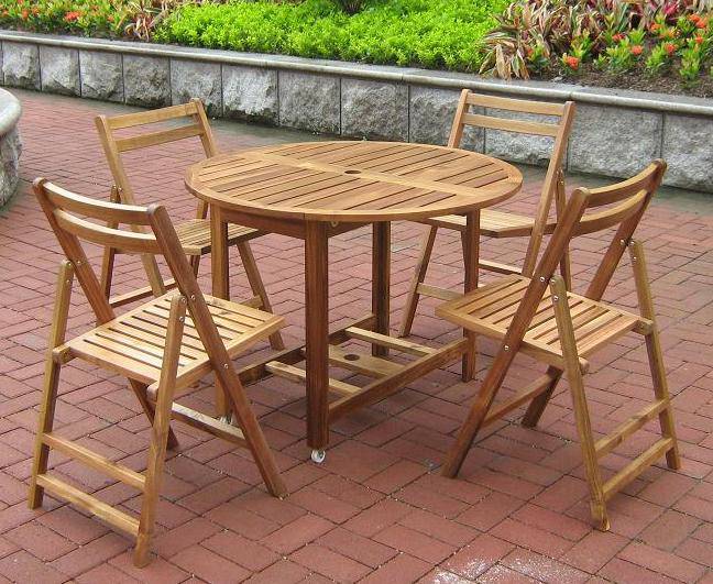 fold up patio set