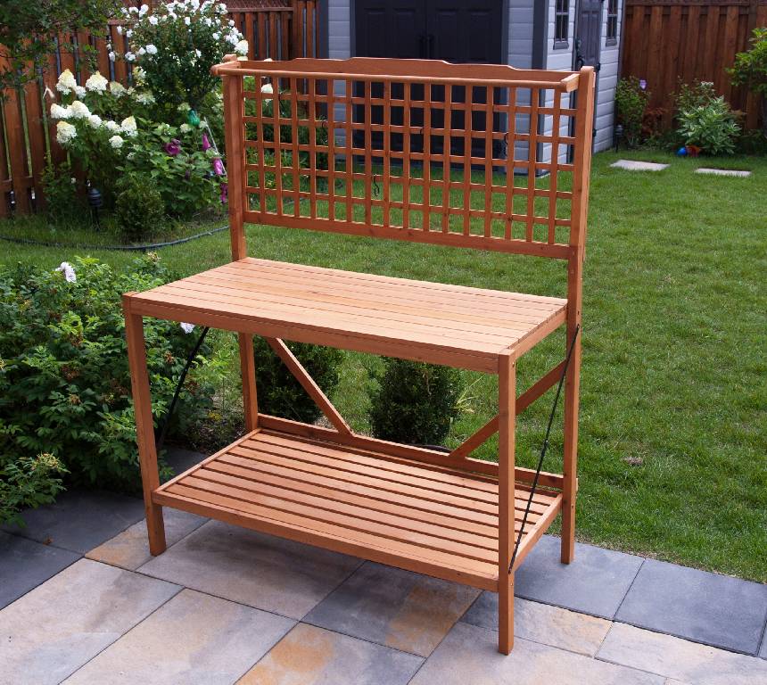 Outdoor Garden Potting Bench Table