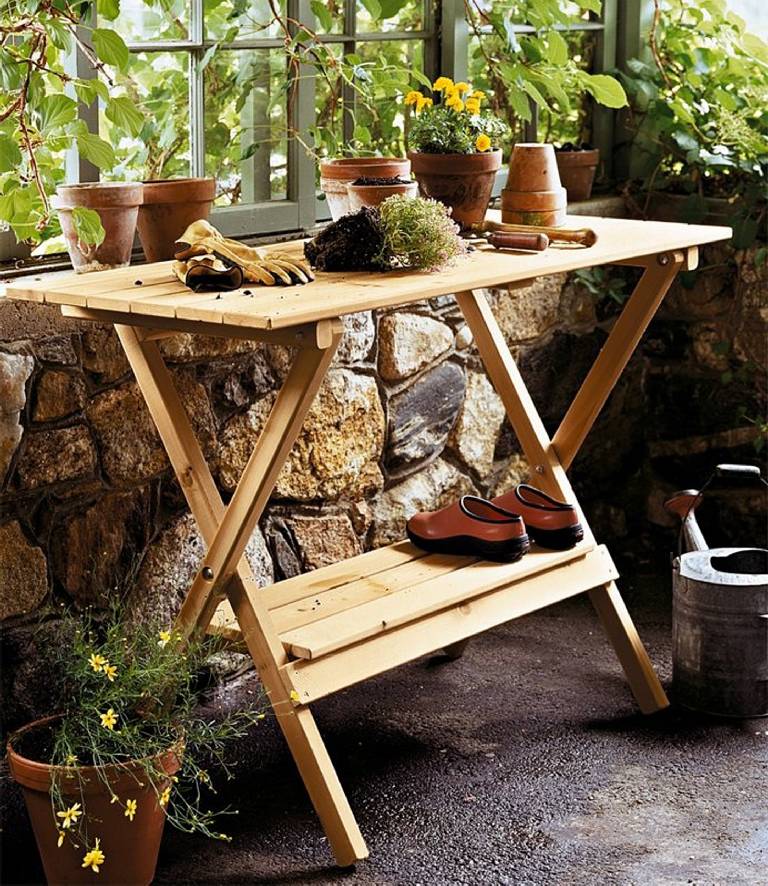 Simple Potting Bench/Console Table - MPG-