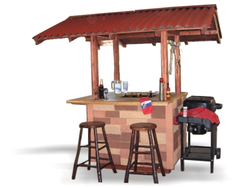 Outdoor BBQ Grills Tiki Huts