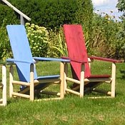 Stained Cedar Adirondack Chair - Adult