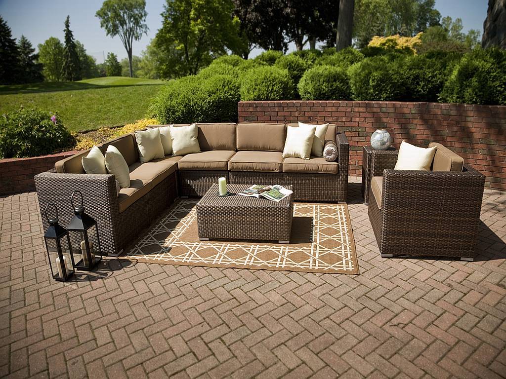 Palmetto 7 Pc. Resin Wicker Patio Furniture Set - 1203