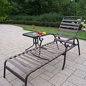 Aluminum Island Strap Chaise Lounge Furniture