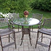 Hummingbird 5 Piece Outdoor Bar Set