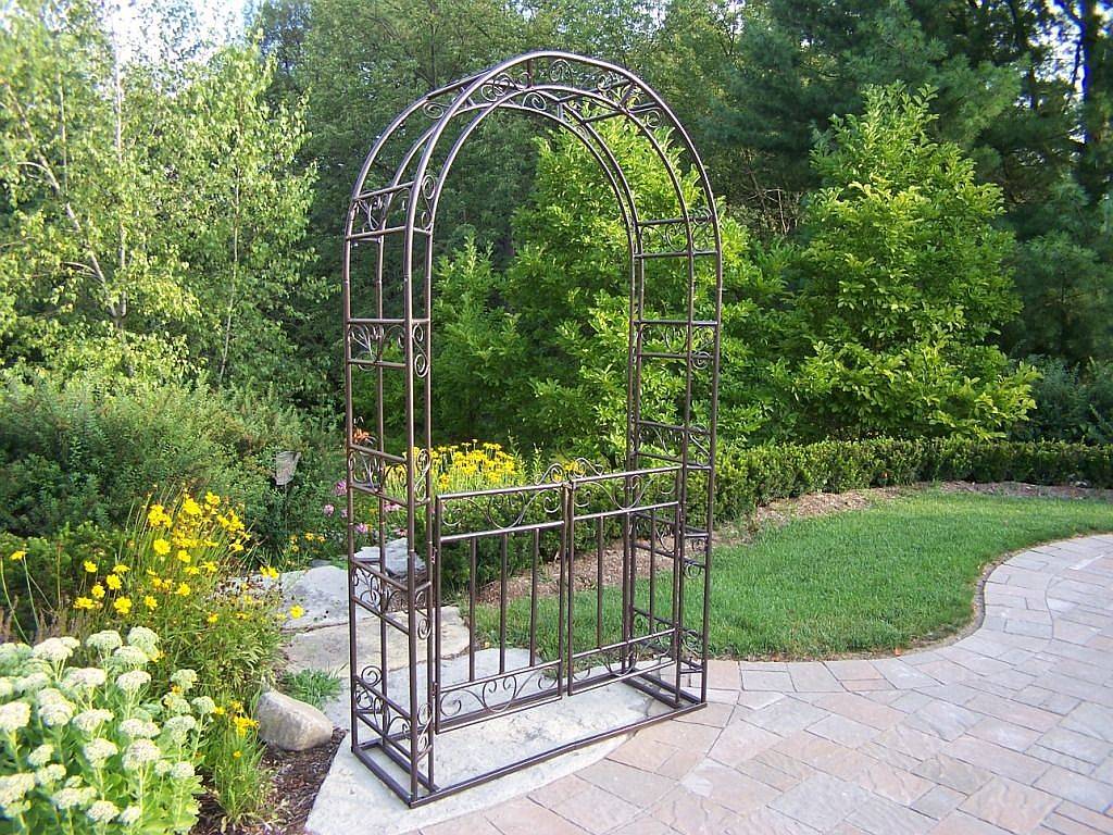 Arbor with Gate  Outdoor spaces and garden  Pinterest  Garden Arbor 