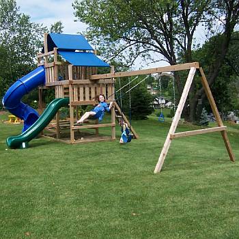 How To Build A Wooden Swing Set - Youtube