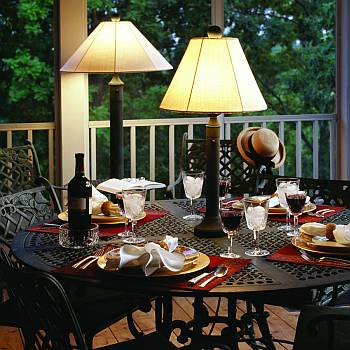 outdoor patio table lights