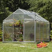 Multi Line Silver 6 x 8 Greenhouse